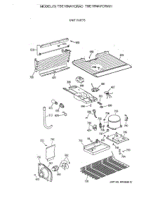 04 - Unit Parts parts for Ge Refrigerator TBE18NAYCRWH from AppliancePartsPros.com
