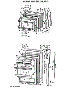 Doors parts for Ge Refrigerator TBF15ZFB from AppliancePartsPros.com