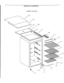 02 - Cabinet & Shelves parts for Ge Refrigerator TAX4SNXWN from AppliancePartsPros.com