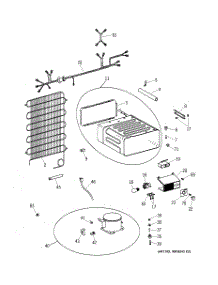 03 - Unit Parts parts for Ge Refrigerator TAC10SNXALWH from AppliancePartsPros.com