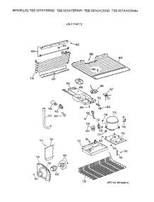 03 - Unit Parts parts for Ge Refrigerator TBE18TAYBRAD from AppliancePartsPros.com
