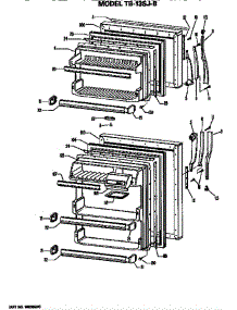 Doors parts for Ge Refrigerator TB13SJB from AppliancePartsPros.com
