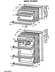 Doors parts for Ge Refrigerator TB15SKBL from AppliancePartsPros.com