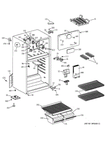 02 - Cabinet parts for Ge Refrigerator CTX14WAYBAD from AppliancePartsPros.com
