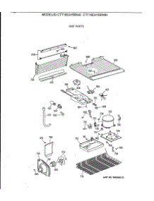 03 - Unit Parts parts for Ge Refrigerator CTT18EAYBRWH from AppliancePartsPros.com