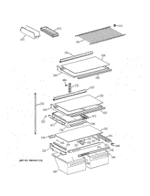 04 - Shelf Parts parts for Ge Refrigerator MTK21GAXKRAA from AppliancePartsPros.com