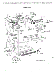 03 - Cabinet Parts parts for Ge Refrigerator MTX21GAXERWW from AppliancePartsPros.com