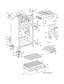 02 - Cabinet parts for Ge Refrigerator CTX16BAZBRAD from AppliancePartsPros.com