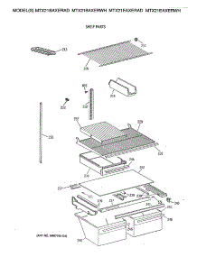 04 - Shelf Parts parts for Ge Refrigerator MTX21EAXERWH from AppliancePartsPros.com