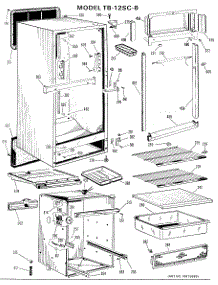02 - Section2 parts for Ge Refrigerator TB12SCBL from AppliancePartsPros.com