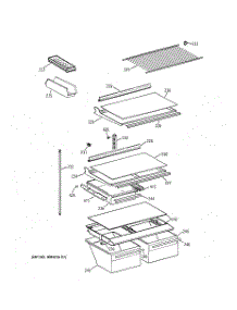 04 - Shelf Parts parts for Ge Refrigerator MTG18GAYJRWW from AppliancePartsPros.com