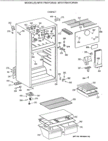 02 - Cabinet parts for Ge Refrigerator MTX17BAYCRAD from AppliancePartsPros.com