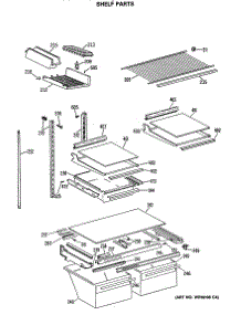 04 - Shelf Parts parts for Ge Refrigerator TBC19JASMRWH from AppliancePartsPros.com
