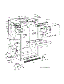 03 - Cabinet Parts parts for Ge Refrigerator MTX18GAZLRAA from AppliancePartsPros.com