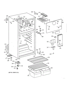02 - Cabinet parts for Ge Refrigerator CTX18CYBBRWW from AppliancePartsPros.com