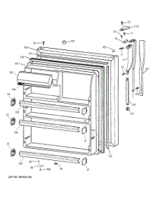 02 - Fresh Food Door parts for Ge Refrigerator CTX21BIXPRWW from AppliancePartsPros.com