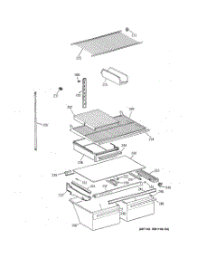 04 - Shelf Parts parts for Ge Refrigerator CTX21BIXPRWW from AppliancePartsPros.com