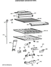 05 - Compartment Separator Parts parts for Ge Refrigerator MTX21EASRRWH from AppliancePartsPros.com
