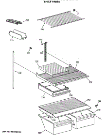 04 - Shelf Parts parts for Ge Refrigerator MTX18EASGRWH from AppliancePartsPros.com