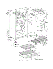 02 - Cabinet parts for Ge Refrigerator MTT16EAXPRAD from AppliancePartsPros.com