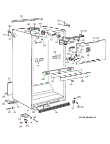 03 - Cabinet Parts parts for Ge Refrigerator MTK24GAXHRWW from AppliancePartsPros.com