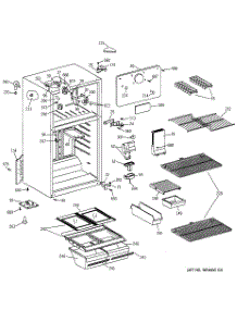02 - Cabinet parts for Ge Refrigerator CTX16FAZAWH from AppliancePartsPros.com
