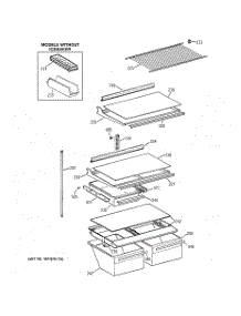 04 - Shelf Parts parts for Ge Refrigerator MTX18GABBRWW from AppliancePartsPros.com