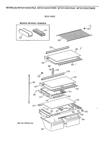 04 - Shelf Parts parts for Ge Refrigerator MTX21GIXCRAA from AppliancePartsPros.com