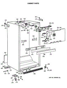 03 - Cabinet Parts parts for Ge Refrigerator MTX18LASGRWH from AppliancePartsPros.com