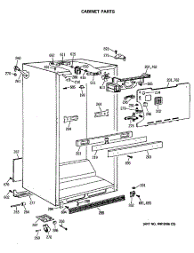03 - Cabinet Parts parts for Ge Refrigerator MTE18EASSRWH from AppliancePartsPros.com