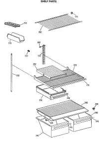 04 - Shelf Parts parts for Ge Refrigerator MTE18EASSRWH from AppliancePartsPros.com