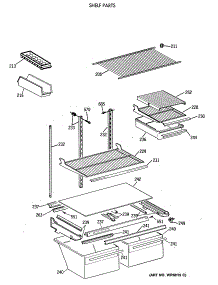 04 - Shelf Parts parts for Ge Refrigerator TBE21DASVRWH from AppliancePartsPros.com