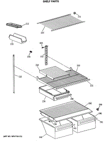 04 - Shelf Parts parts for Ge Refrigerator MTH18EASMRWH from AppliancePartsPros.com