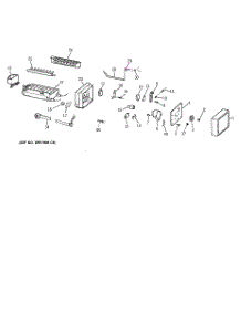 07 - Icemaker Wr30x0327 parts for Ge Refrigerator MTX18GIBBRAA from AppliancePartsPros.com