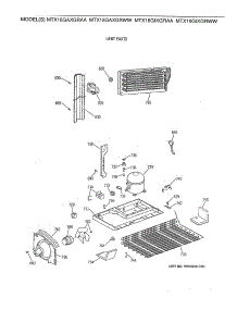 06 - Unit Parts parts for Ge Refrigerator MTX18GIXGRAA from AppliancePartsPros.com