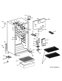 02 - Cabinet parts for Ge Refrigerator CTX14AYZALWH from AppliancePartsPros.com