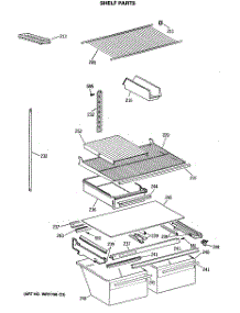 04 - Shelf Parts parts for Ge Refrigerator MTX21EASMRAD from AppliancePartsPros.com