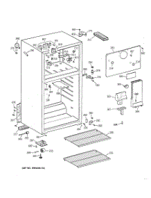 02 - Cabinet parts for Ge Refrigerator CTX14LYXLRWH from AppliancePartsPros.com