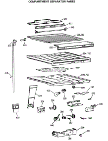 05 - Compartment Separator Parts parts for Ge Refrigerator TBE21JASSRWH from AppliancePartsPros.com