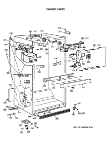 03 - Cabinet Parts parts for Ge Refrigerator MTX21GISRRWH from AppliancePartsPros.com