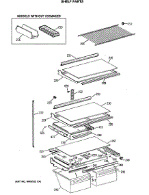 04 - Shelf Parts parts for Ge Refrigerator MTX21GISRRWH from AppliancePartsPros.com