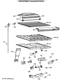 05 - Compartment Separator Parts parts for Ge Refrigerator MTX21GISRRWH from AppliancePartsPros.com