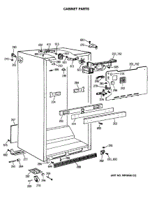 03 - Cabinet Parts parts for Ge Refrigerator MTH21GASRRAD from AppliancePartsPros.com