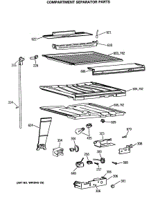 05 - Compartment Separator Parts parts for Ge Refrigerator MTH21GASRRAD from AppliancePartsPros.com