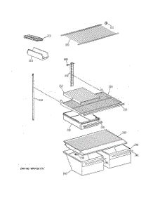 04 - Shelf Parts parts for Ge Refrigerator MTX18EAXPRAD from AppliancePartsPros.com