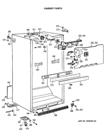 03 - Cabinet Parts parts for Ge Refrigerator MTE18EATMRWH from AppliancePartsPros.com