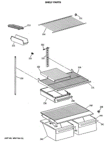 04 - Shelf Parts parts for Ge Refrigerator MTE18EATMRWH from AppliancePartsPros.com