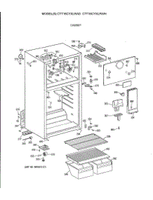 02 - Cabinet parts for Ge Refrigerator CTT16CYXLRAD from AppliancePartsPros.com