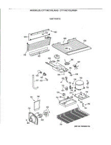 03 - Unit Parts parts for Ge Refrigerator CTT16CYXLRAD from AppliancePartsPros.com