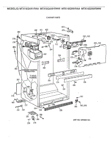 07 - Cabinet Parts parts for Ge Refrigerator MTX18GAXHRAA from AppliancePartsPros.com